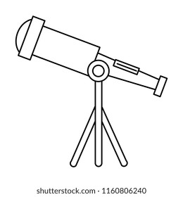 telescope device isolated icon
