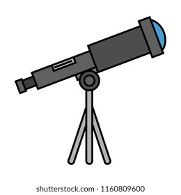 telescope device isolated icon