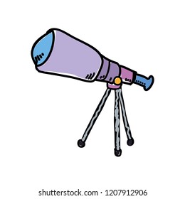 telescope device isolated icon