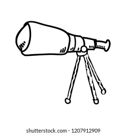 telescope device isolated icon