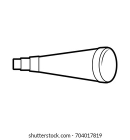 telescope device isolated icon
