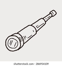 telescope doodle