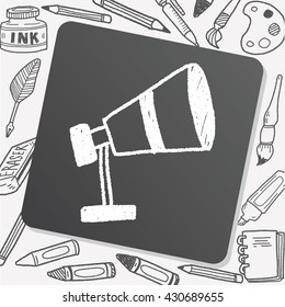 Telescope doodle drawing