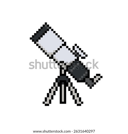 telescope drawing icon pixel art