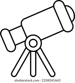 telescope education line icon design