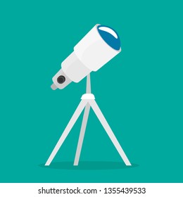Telescope flat icon