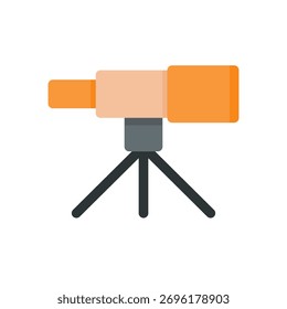 ein flaches Teleskop-Symbol