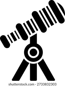 Teleskop-Glyphe, Vektorsymbol-Design