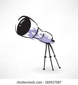 telescope grunge icon
