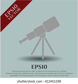 Teleskop-Symbol in hoher Qualität
