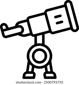 Telescope Icon. Astronomical Vector Icon