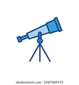 Telescope Icon for Astronomy Studies