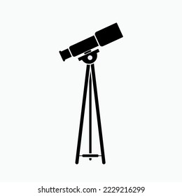 Telescope Icon. Binocular Symbol - Vector.