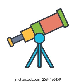 A telescope icon biology research