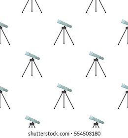 Telescope icon cartoon. Single education icon from the big school, university cartoon.