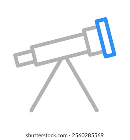 Telescope icon. Concept of astronomy, science, and discovery.