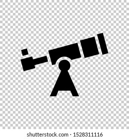 telescope icon design flat vector illustration