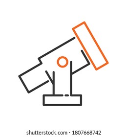 Telescope icon design on white background
