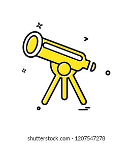 Telescope icon design vector