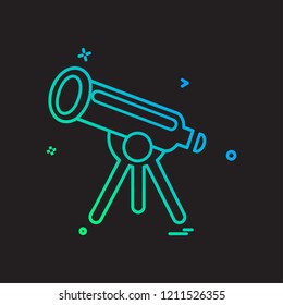 Telescope icon design vector