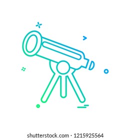 Telescope icon design vector