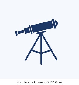 Telescope icon design,clean vector
