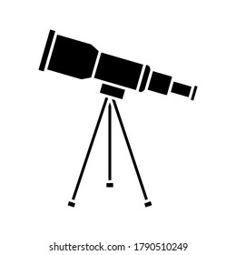 Icono del telescopio. modificable. ilustración vectorial.