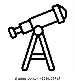 Telescope Icon Element For Design