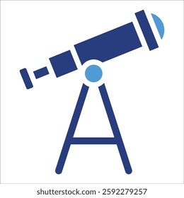 Telescope Icon Element For Design