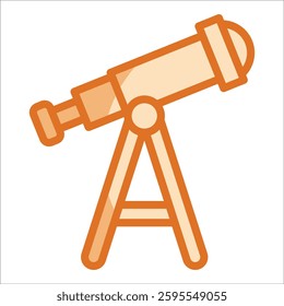 Telescope Icon Element For Design