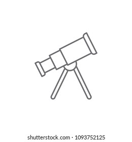 telescope icon. Element of web icon for mobile concept and web apps. Thin line telescope icon can be used for web and mobile. Premium icon on white background