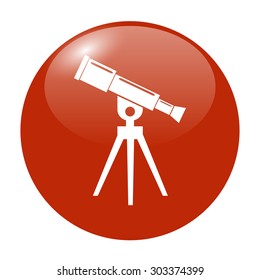 Telescope icon. Flat design style eps 10