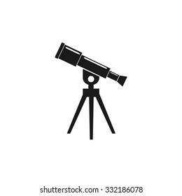 Telescope icon. Flat design style eps 10