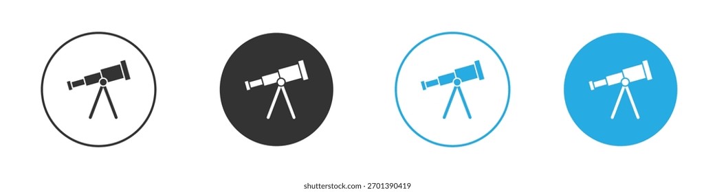 Telescope icon. Graphic icon design template