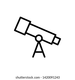 Telescope icon illustration isolated vector sign symbol