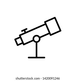 Telescope icon illustration isolated vector sign symbol