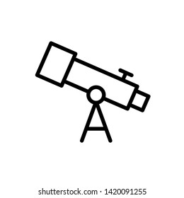 Telescope icon illustration isolated vector sign symbol
