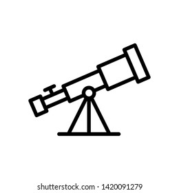 Telescope icon illustration isolated vector sign symbol