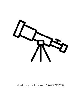 Telescope icon illustration isolated vector sign symbol