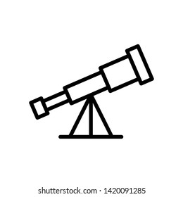 Telescope icon illustration isolated vector sign symbol