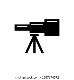 Telescope icon illustration isolated vector sign symbol.