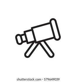 telescope icon illustration isolated vector sign symbol