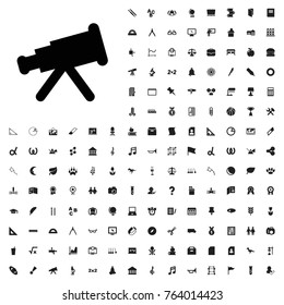Telescope icon illustration isolated vector sign symbol. education icons set for web and mobile.