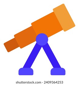 Telescope-Symbol-Illustration für Web, App, Infografik usw.