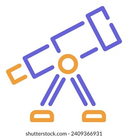 Telescope Icon Illustration for web, app, infographic, etc