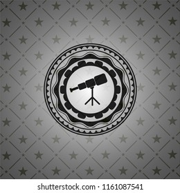 telescope icon inside black badge