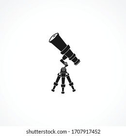 Telescope icon. isolated icon on white background for web and mobile