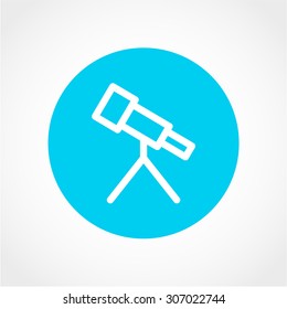 Telescope Icon Isolated on White Background