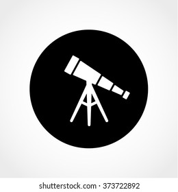 Telescope Icon Isolated on White Background