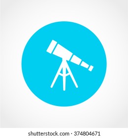 Telescope Icon Isolated on White Background